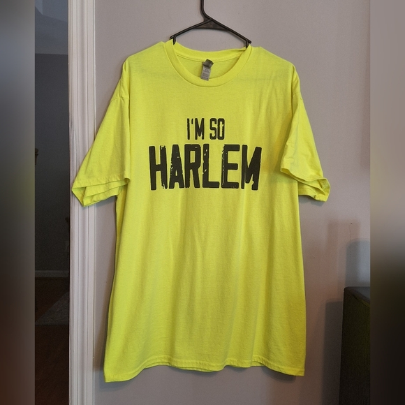 Gildan Other - Gildan Neon Yellow 'I'm So Harlem' T-Shirt